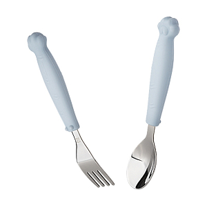 Набор детских столовых приборов LUKNO, голубой